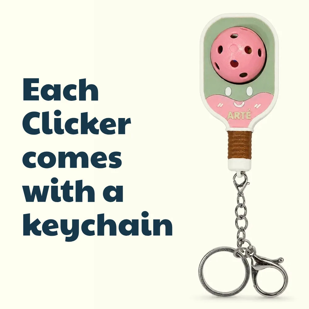 Each ARTÉ Clicker comes with a keychain